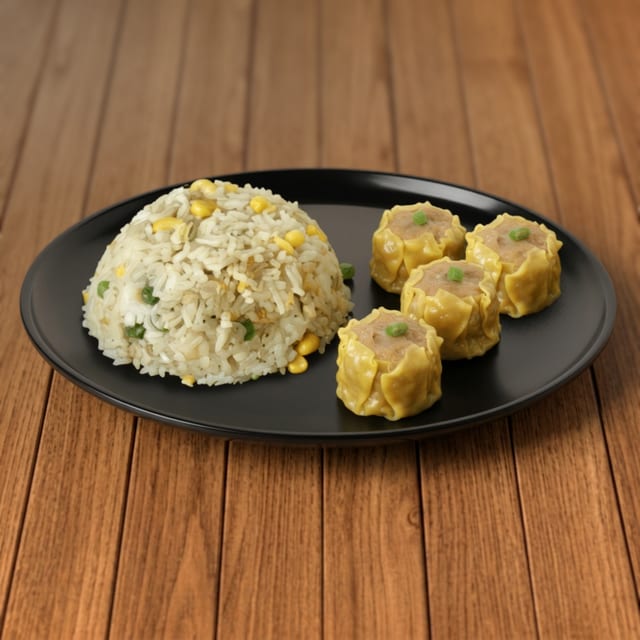 4 Pieces Siomai with Fried Rice.