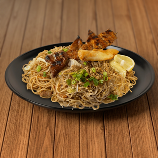 C2 - Subic Pancit with 1 Piece Lumpia & 1 Stick Skewer BBQ